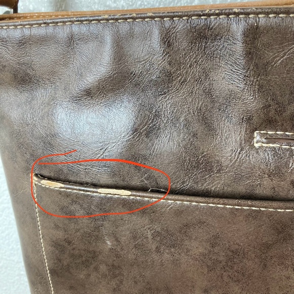 Montana West Crossbody Bag Purse Brown Leather Studded Concealed Western Floral - Picture 14 of 16